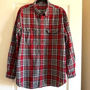 Carhartt Mens Button Down Plaid Shirt size XL Regular